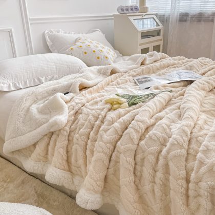 Plaid Bed Blanket Children Adults Warm Winter Blankets